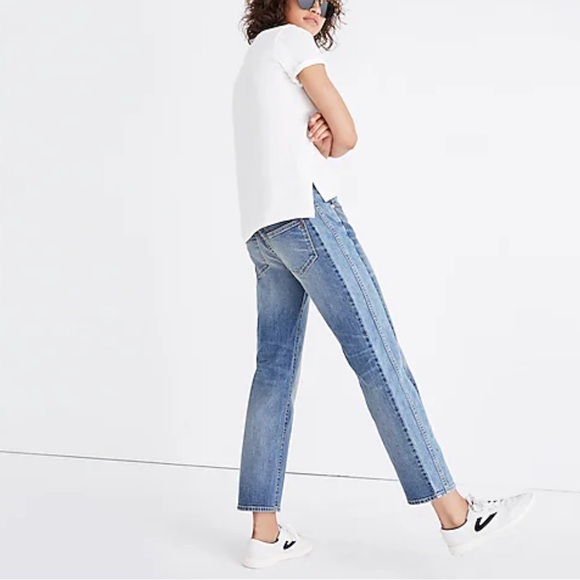 Madewell Cruiser Straight Crop Jeans: Pierced Edition - Picture 4 of 4